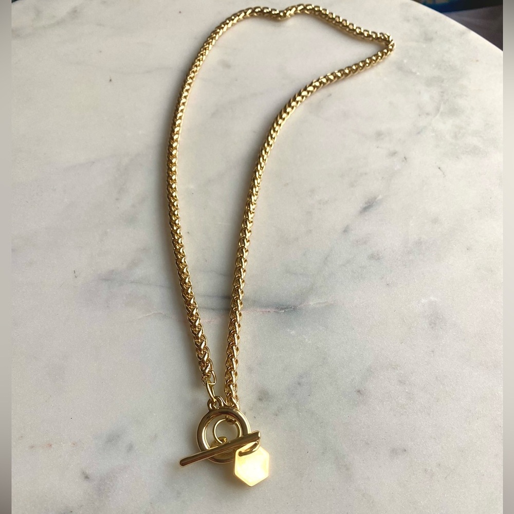 Gold Plated Chunky Toggle Necklace - Picture 3 of 4